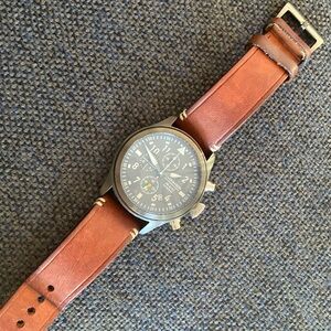 Jack Mason leather watch, JM-A102-203
